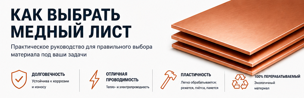Как выбрать медные листы - руководство